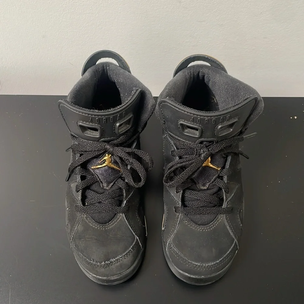 Nike Air Jordan 6 Retro DMP Black Gold 13 little kids 2020 release CT4965-007 - Picture 4 of 14